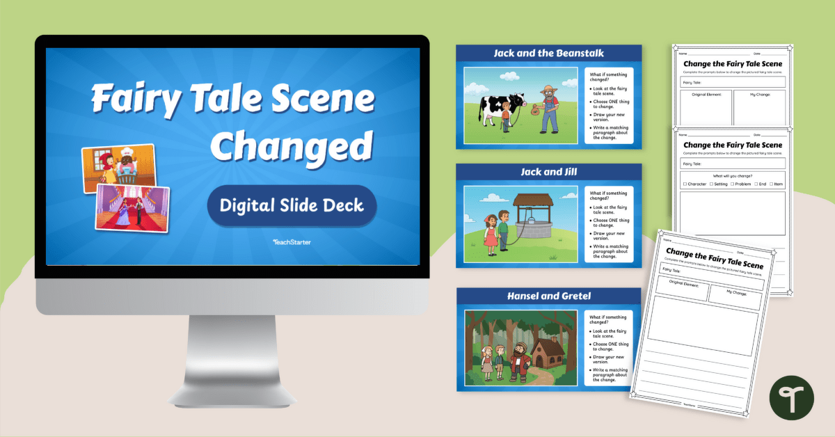 Fairy Tale Scene Flip Activity teaching resource