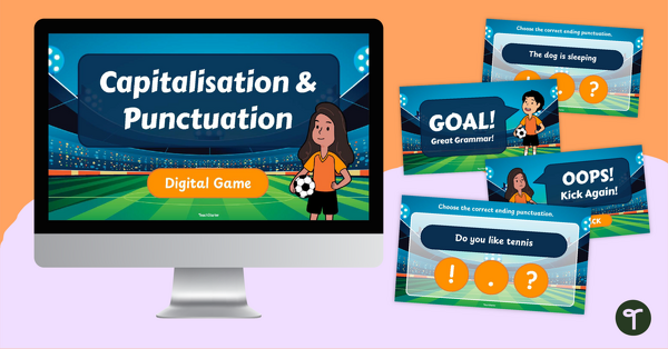 Go to Capitals and Punctuation Interactive Game teaching resource