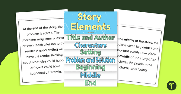 Go to Narrative Elements Flipbook teaching resource