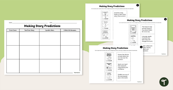Go to Free Story Prediction Worksheet teaching resource
