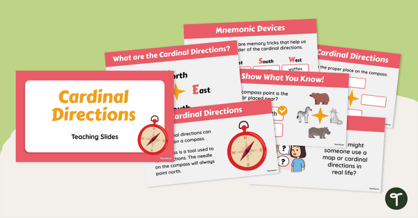 Go to Cardinal Directions Teaching Slides teaching resource