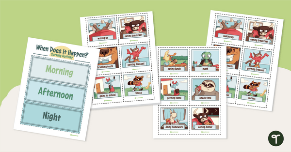 Go to When Does It Happen? – Sorting Activity teaching resource