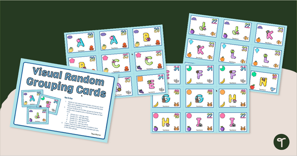 Go to Visual Random Student Grouping Cards teaching resource