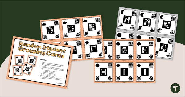 Go to Random Student Grouping Cards (Upper) teaching resource