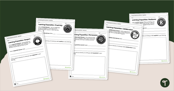 Go to Learning Dispositions Reflection Worksheets – Lower Grades teaching resource