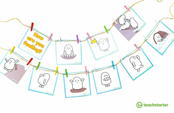Mount Feeling - Feelings Poster and Flashcards teaching resource