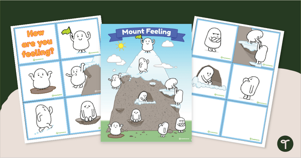 Go to Mount Feeling - Feelings Poster and Flashcards teaching resource