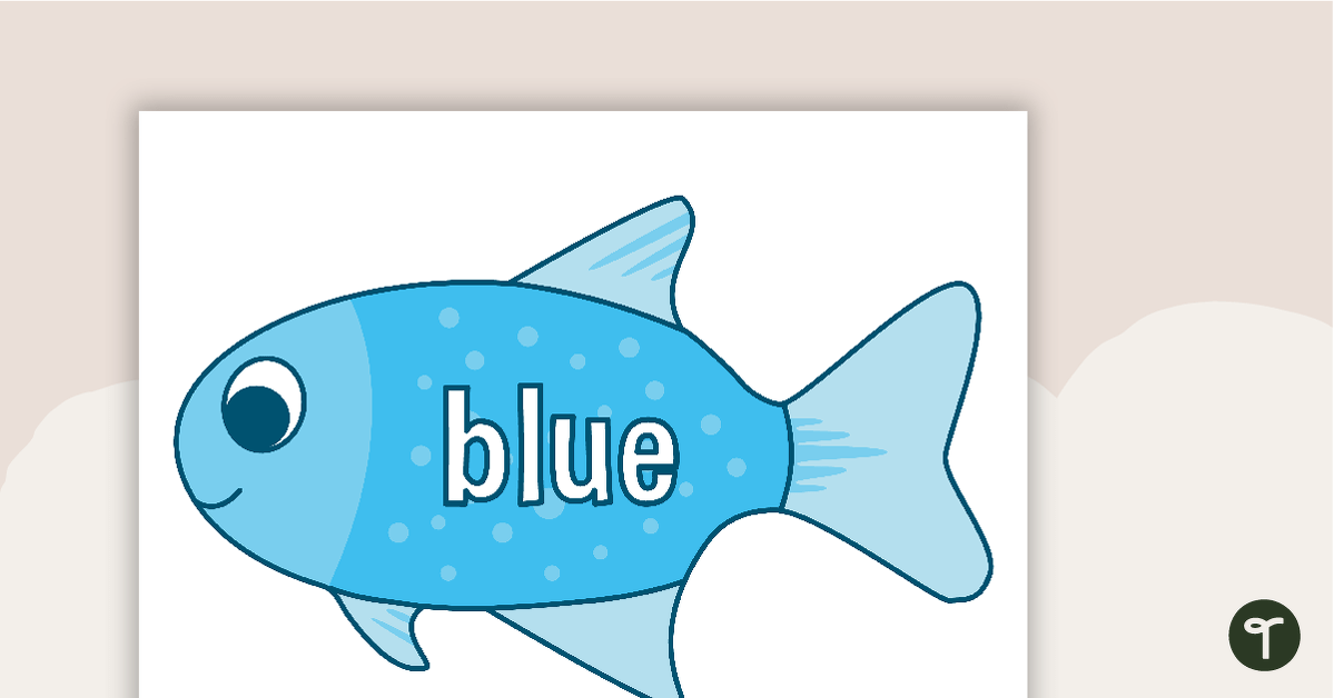 Color Fish Posters teaching resource