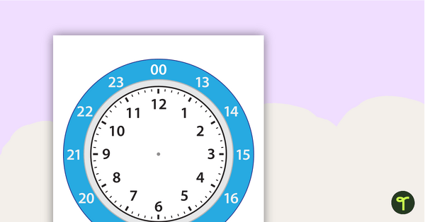 Go to 12- and 24-Hour Clock Template teaching resource