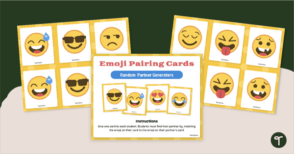 Go to Emoji Pairing Cards teaching resource