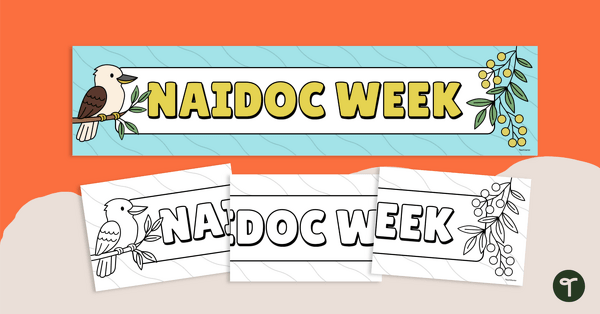 Go to NAIDOC Week Classroom Display Banners teaching resource