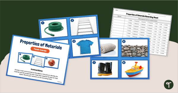 Go to Properties of Materials Task Cards teaching resource