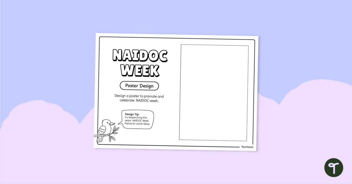 NAIDOC Week Poster Design Template teaching resource