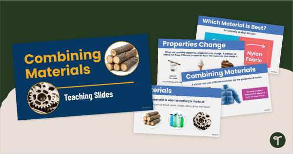 Go to Combining Materials PowerPoint teaching resource