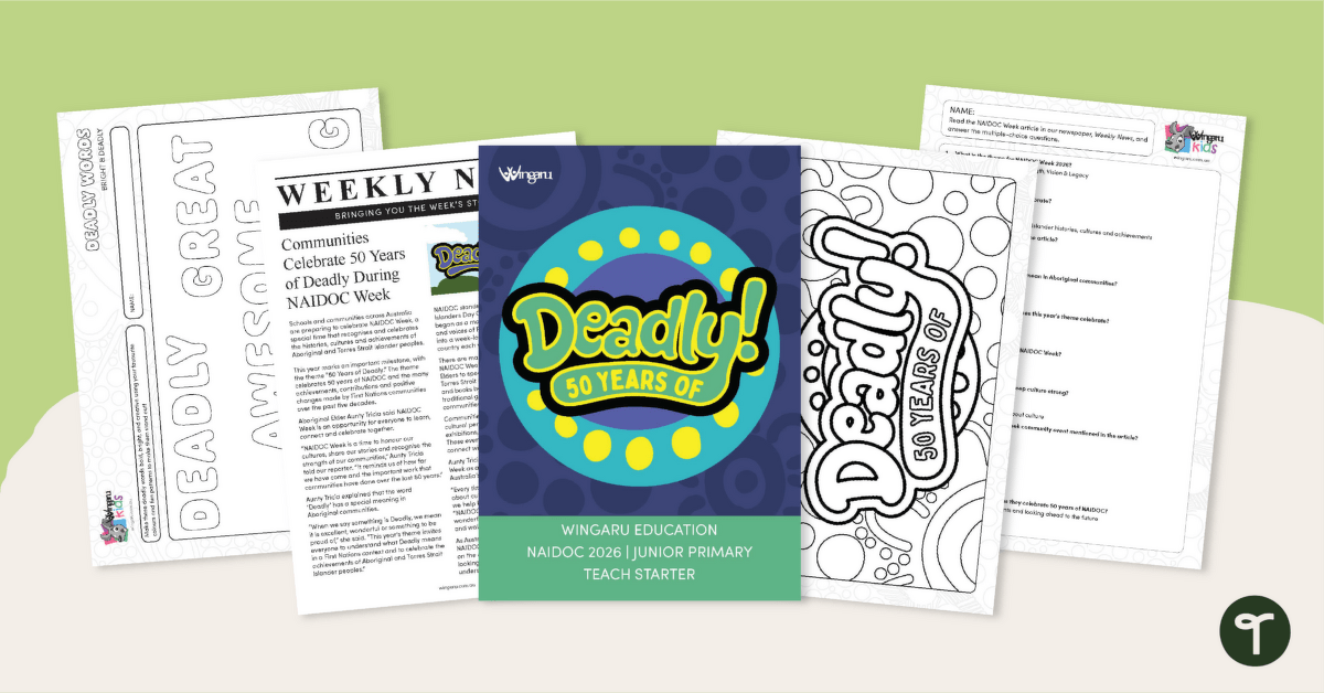 NAIDOC Week 2026 Activity Pack – Primary teaching resource