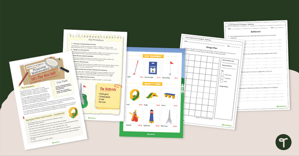 Go to Financial Mathematics Maths Investigation – Let's Play Mini Golf! teaching resource