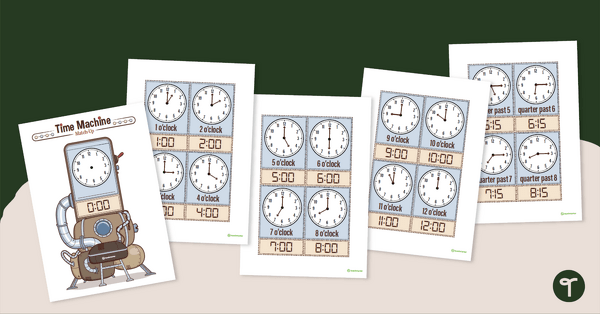 Go to Time Machine Match-Up Activity teaching resource