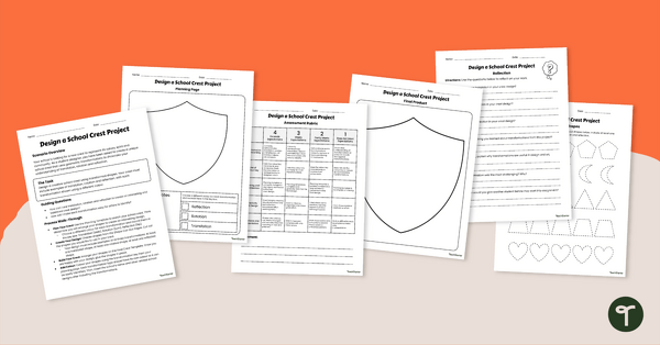 Go to Shape Transformation — Design a School Crest Project teaching resource