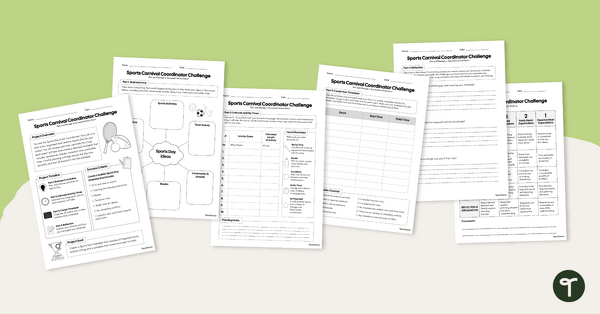 Go to Developing a Timetable Task — Plan a Sports Day teaching resource