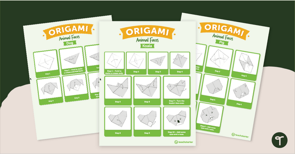Go to Easy Origami Animals Worksheet and Step-By-Step Instructions for Kids teaching resource