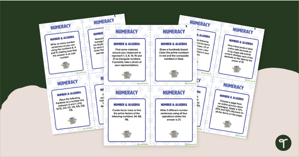 Go to 6th Grade Math Fast Finisher Task Cards teaching resource