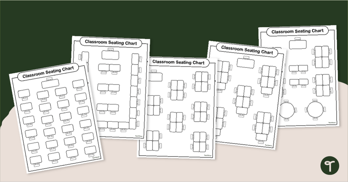 Editable Classroom Seating Chart Templates teaching resource