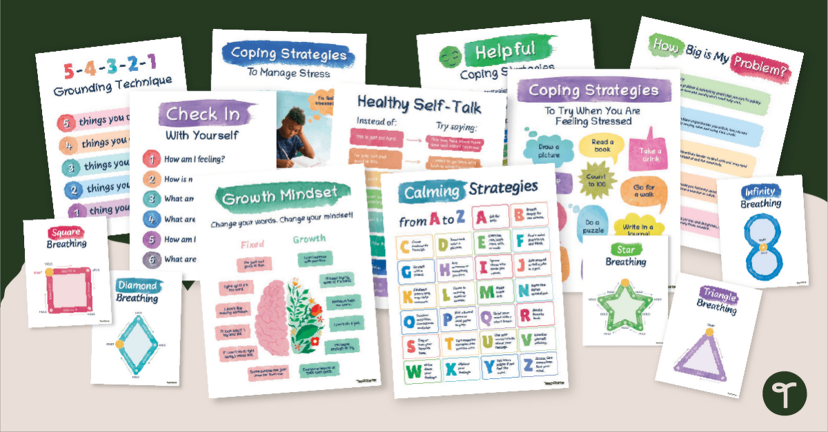Calming Corner Posters (Upper Grades) teaching resource