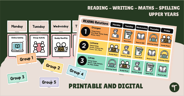 Go to Weekly Group Rotations - Interactive PowerPoint teaching resource