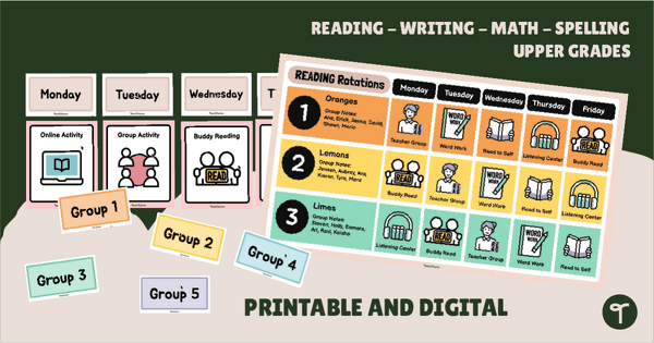 Go to Weekly Group Rotations - Interactive PowerPoint teaching resource