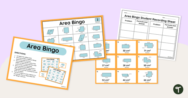 Go to Year 6 Area Bingo teaching resource
