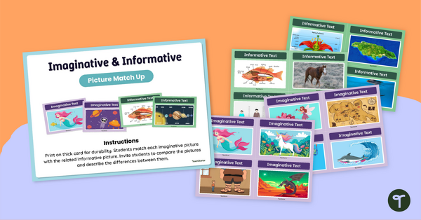Go to Imaginative and Informative Picture Match Activity teaching resource