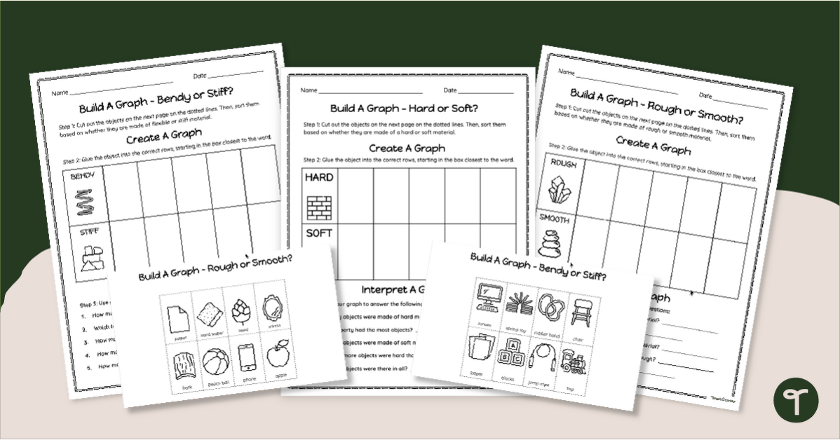 Properties of Materials - Graphing Worksheets teaching resource