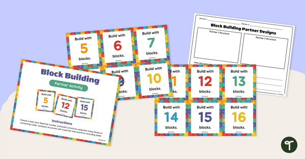 Go to Comparing Objects — Building Block Partner Activity teaching resource