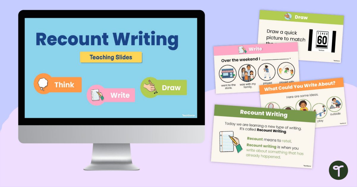Simple Recount Writing Teaching Slides teaching resource