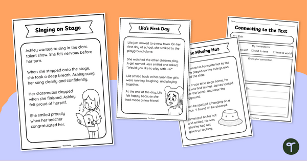 Go to Making Connections with Literacy Texts Pack teaching resource