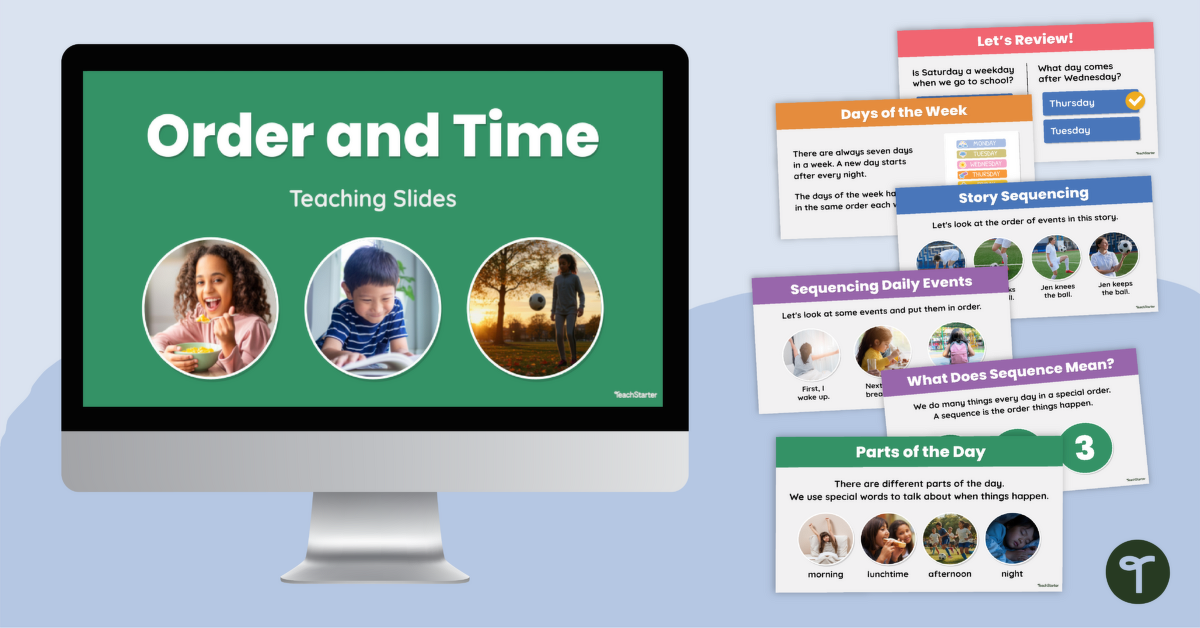 Understanding Order and Time Teaching Slides teaching resource
