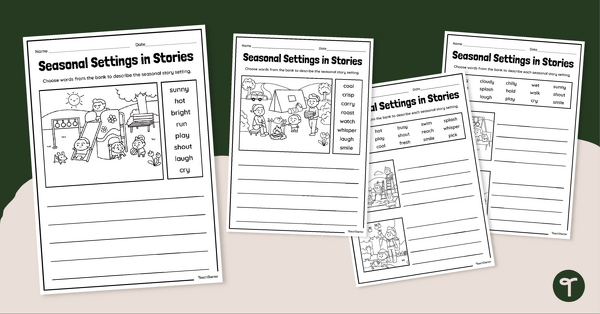 Go to Seasonal Settings Descriptive Writing Task teaching resource