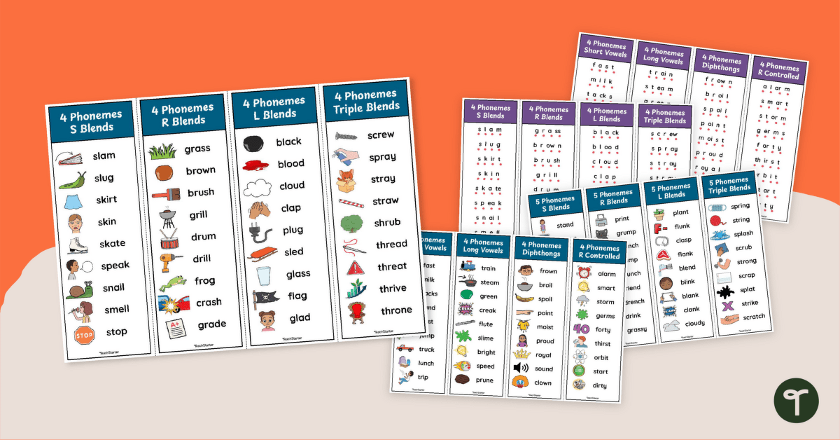 Blending and Segmenting Strips teaching resource