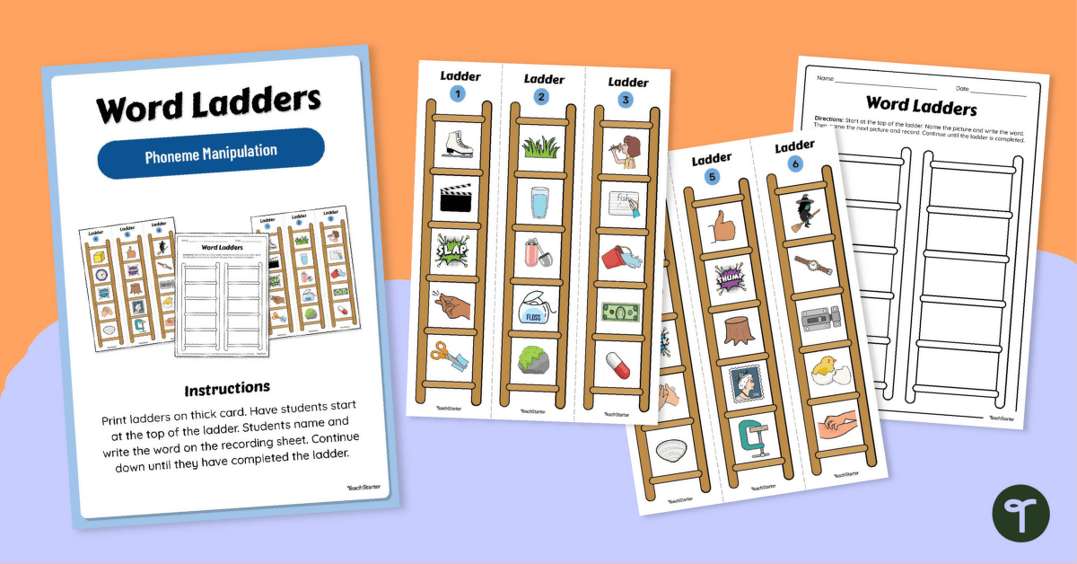 Phoneme Manipulation Word Ladders teaching resource