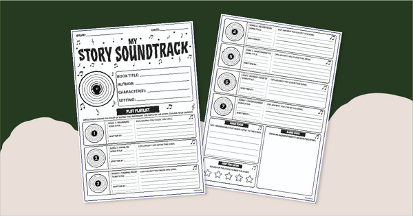 Go to Story Soundtrack Book Review Template teaching resource
