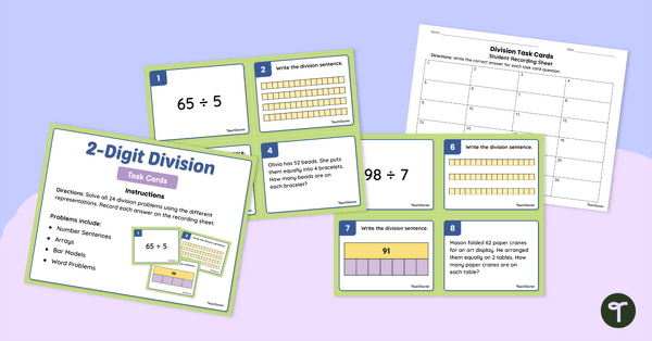 Go to Two-Digit Division Task Cards teaching resource