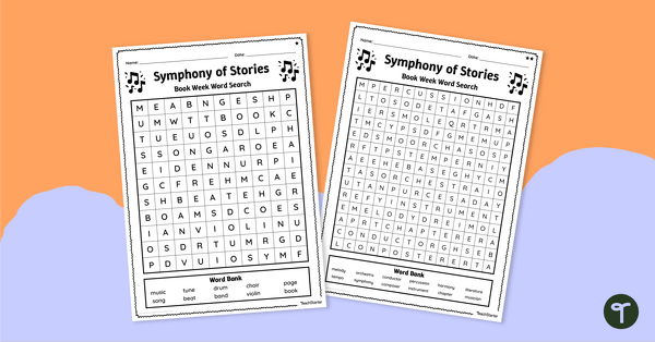 Image of Symphony of Stories – Book Week 2026 Word Search
