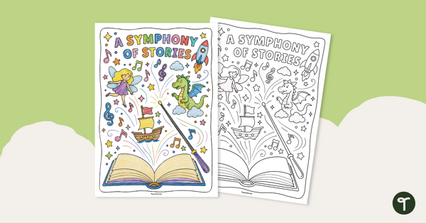 Go to Symphony of Stories Colouring Page teaching resource