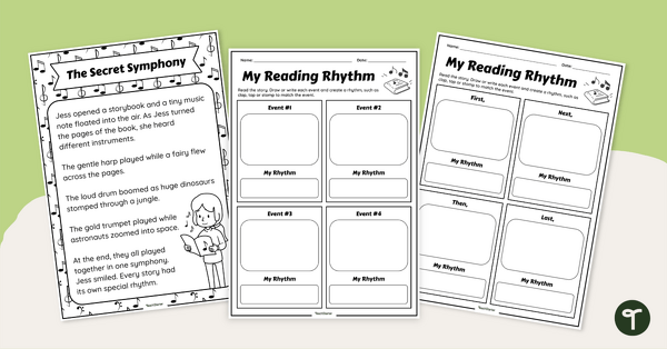 Go to My Reading Rhythm - Book Week 2026 teaching resource