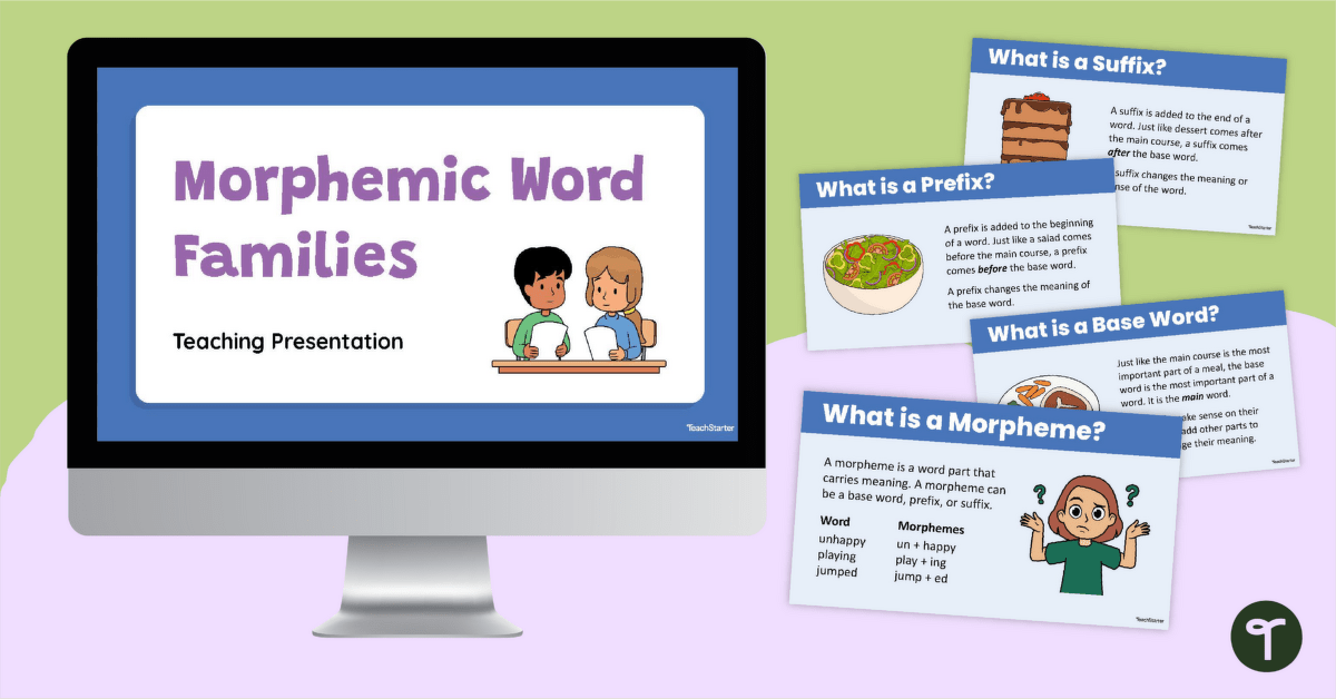 Morphemic Word Families PowerPoint teaching resource