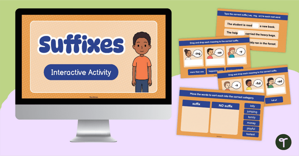 Go to Suffixes Interactive Activity teaching resource