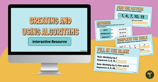Go to Year 6 Creating and Using Algorithms Interactive Slides teaching resource