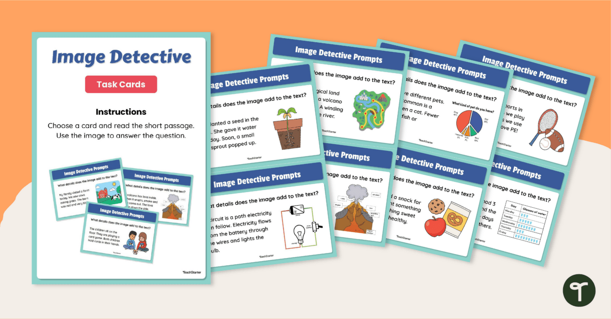 Image Detective Task Cards teaching resource