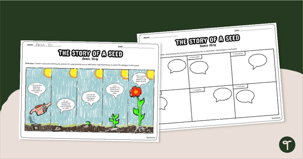 Go to The Story of A Seed - Comic Strip Template teaching resource