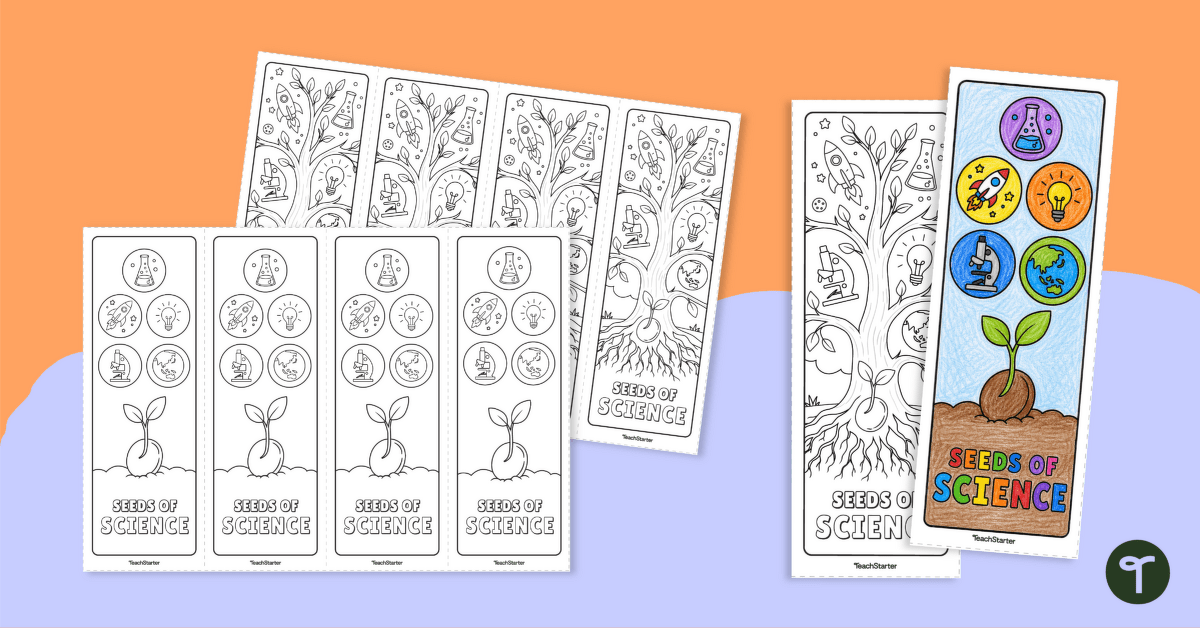 Seeds of Science - National Science Week Bookmarks teaching resource